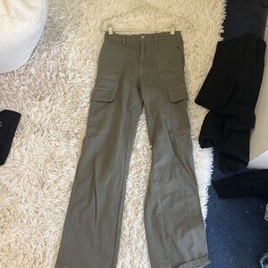 Olive green Zara cargo pants